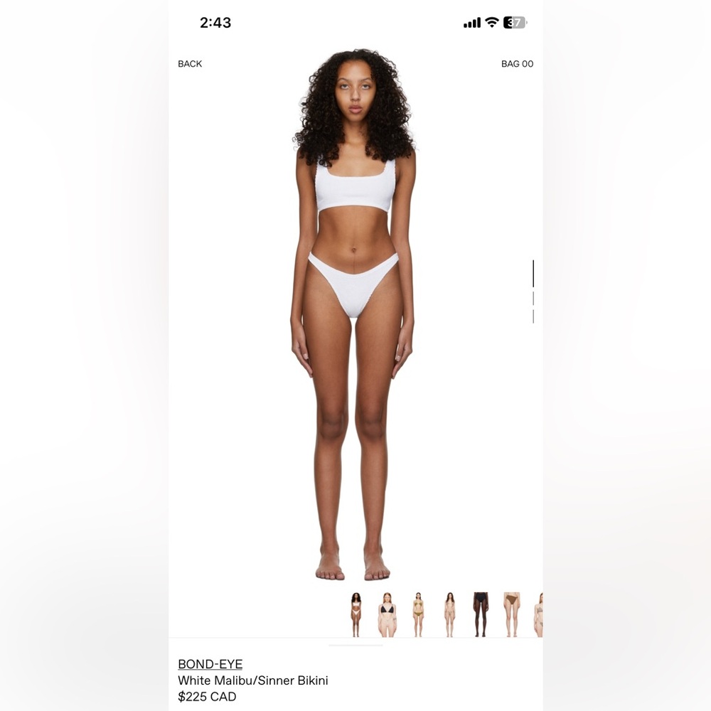 bond-eye White Bikini Set